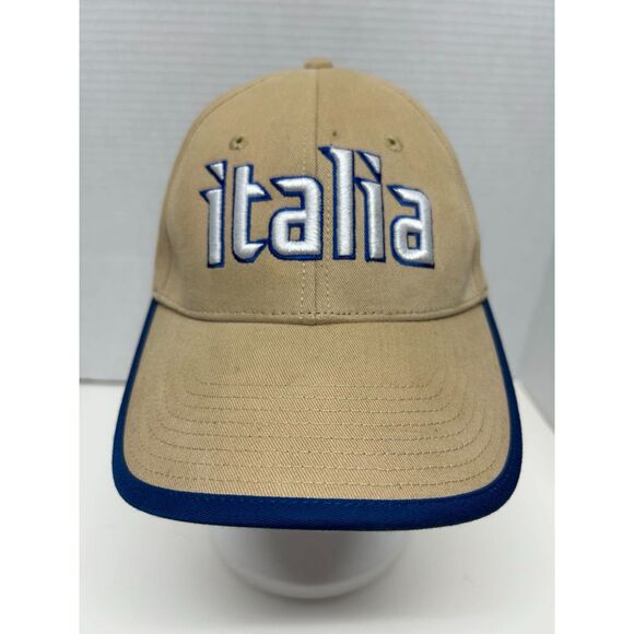 Puma Italia Khaki Football Hat One Size PVC Free - Picture 1 of 3